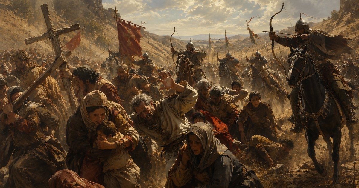 La Croisade populaire est anéantie par les Turcs seldjoukides dans l'embuscade de Civetot, 1096