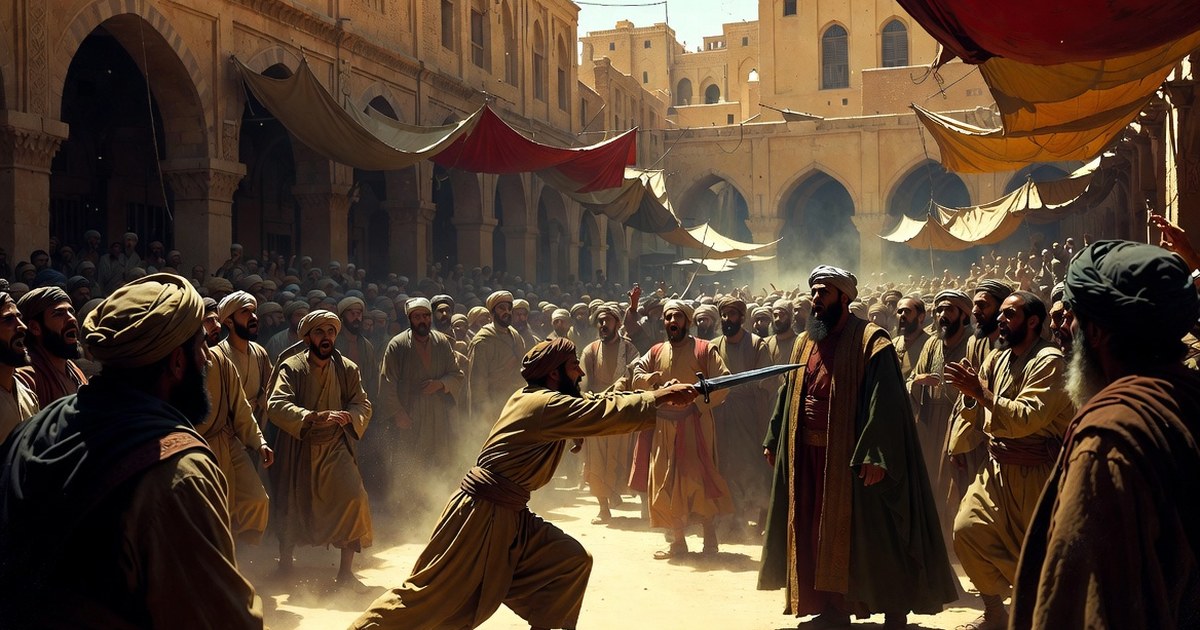 A fida'i strikes his victim with a dagger in broad daylight, in a crowded marketplace: the message was that no one was safe anywhere.