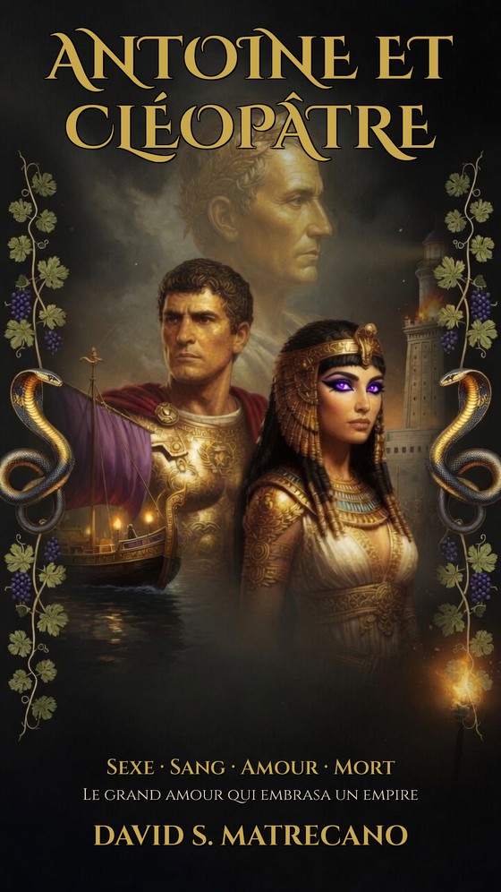 Couverture du livre « Antoine et Cléopâtre » de David S. Matrecano : Marc Antoine et Cléopâtre devant le Phare d'Alexandrie
